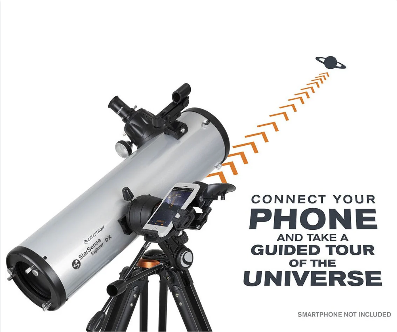 Celestron StarSense Explorer DX 130AZ Smartphone App-Enabled Newtonian Reflector Telescope