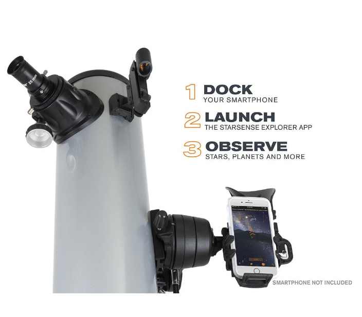 Celestron StarSense Explorer DX 130AZ Smartphone App-Enabled Newtonian Reflector Telescope